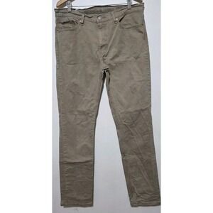 Levi's 511 Mens Size 36X34 Tan Khaki‎ Jeans Slim Fit Pants EUC